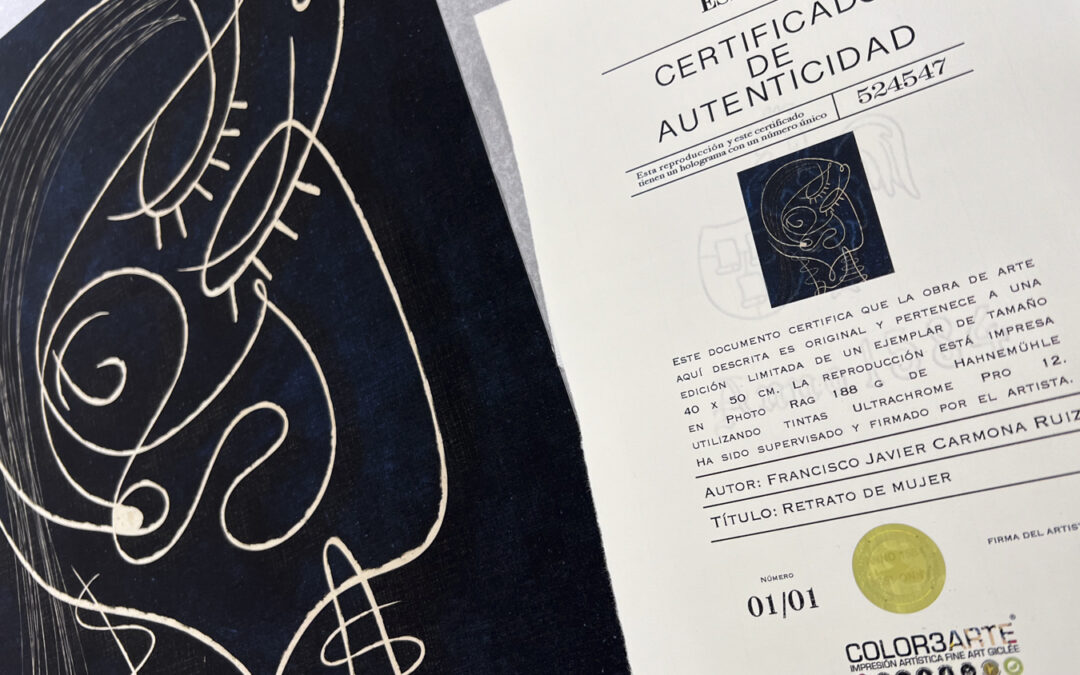 Monoprints: 1/1. Não se trata de uma edição limitada, mas sim de uma obra original, única e certificada.